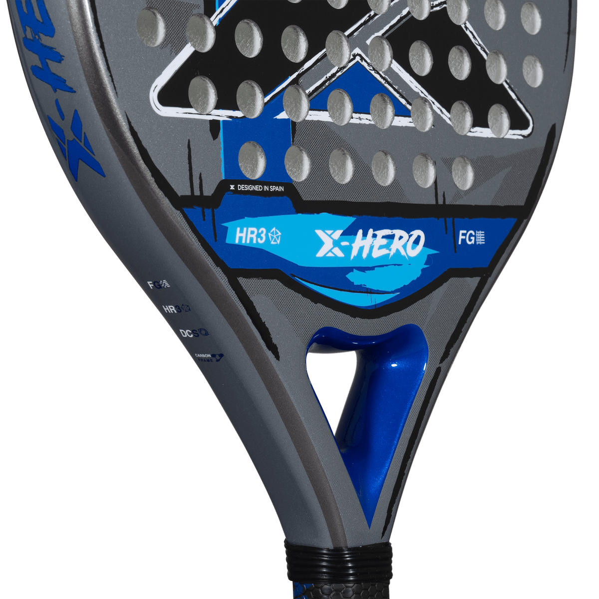 NOX X-Hero Blue — zbliżenie powierzchni i mostka rakiety